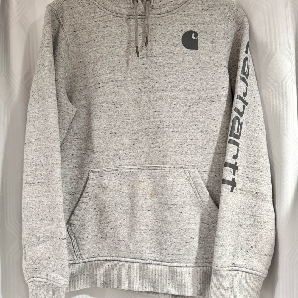 Carhartt Clarksburg Women’s Grey Asphalt Heather Hoodie #102791 - Size Large